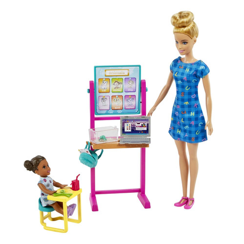 Barbie Teacher Doll & Toddler Doll HCN19 3+
