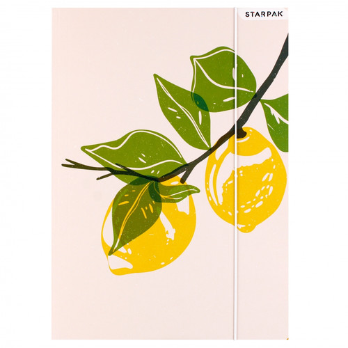 Document File Folder with Elastic Band A4 1pc Fruit, assorted patterns