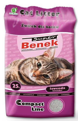 Cat Litter Super Benek Compact Lavender 25L