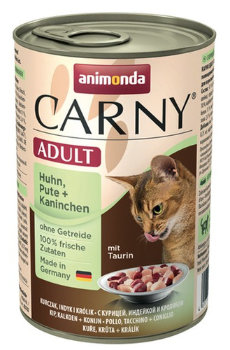 Animonda Carny Adult Cat Food Chicken, Turkey & Rabbit 400g