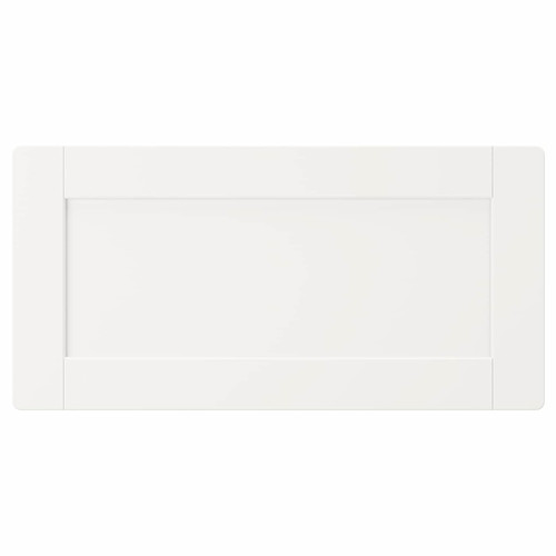 SMÅSTAD Drawer front, white, with frame, 60x30 cm