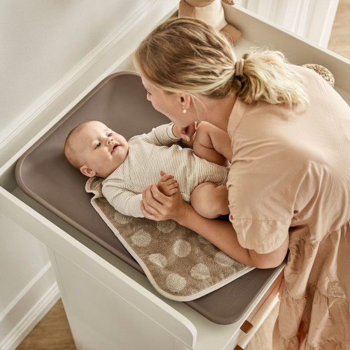 LEANDER topper for changing mat, mocca
