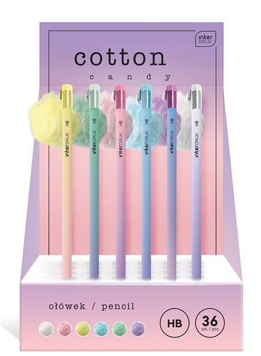 Pencil HB Cotton Candy 36pcs
