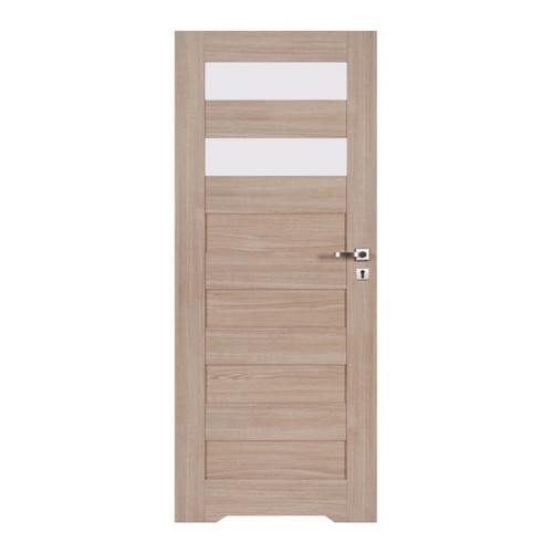 Internal Door, Undercut, Trame 70, left, elegant oak