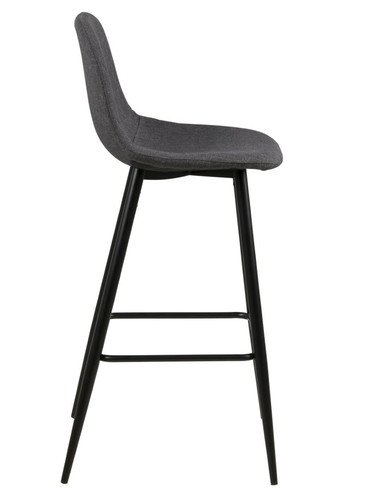 Bar Stool Wilma, dark grey/black