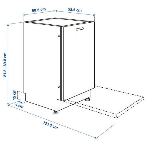 ÖSTVEDA Integrated dishwasher, IKEA 500, 60 cm