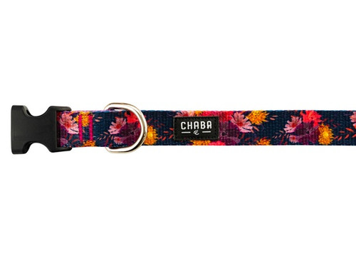 CHABA Adjustable Dog Collar Story M 2.0cm, marigold