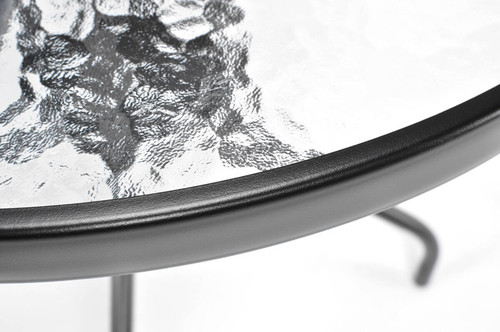 Outdoor Table 80, black/glass
