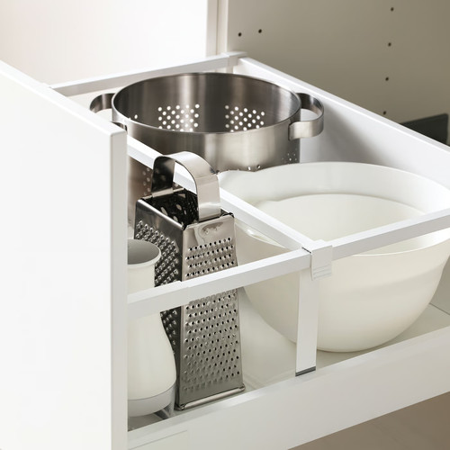METOD/MAXIMERA Base cabinet with 2 drawers, Off-white-white, 60x60 cm