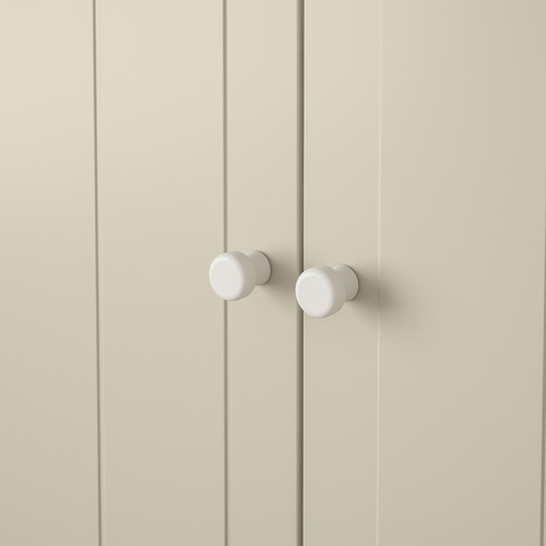 ODLINGSGRÄNS Knob, white, 27 mm