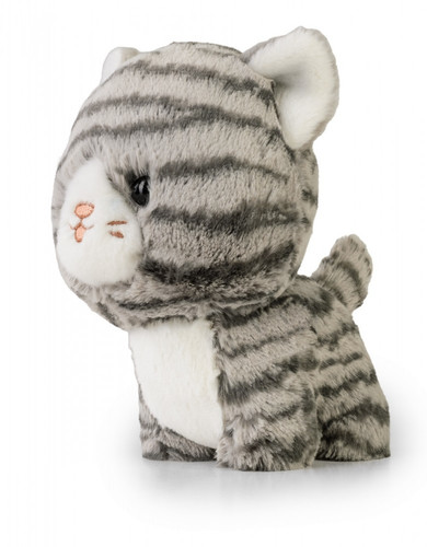 Soft Plush Toy Grey Tabby Cat