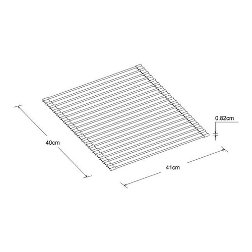 GoodHome Roll-up Drying Mat Datil 8mm, silver