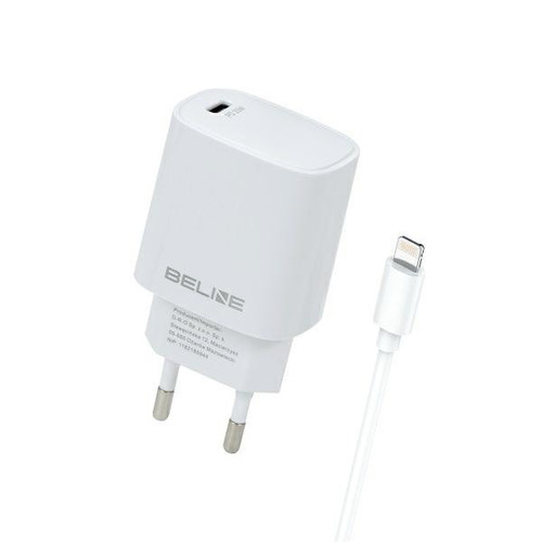 Beline Wall Charger EU Plug 20W USB-C+Lightning cable
