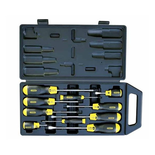 Stanley Screwdriver Set CUSHION GRIP 10pcs, Slotted + Phillips