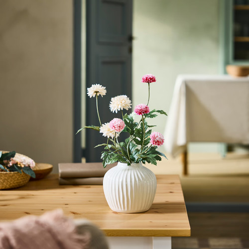 SMYCKA Artificial flower, in/outdoor Chrysanthemums/pink, 75 cm