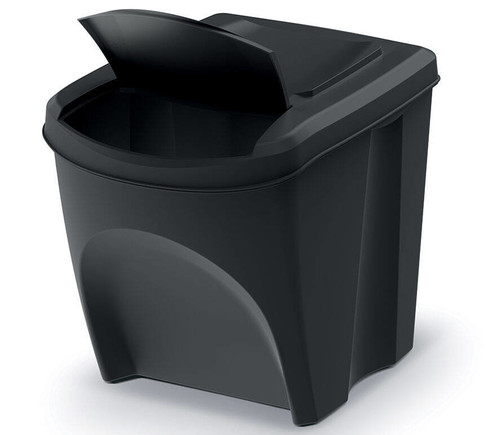 Waste Sorting Bins 25l  SORTI BOX, black