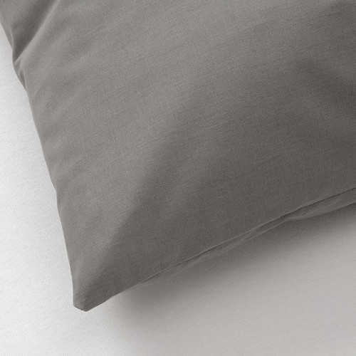 VIDEPLATTMAL Cushion cover, light grey, 40x40 cm