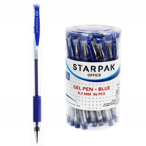 Starpak Office Gel Pen 36pcs, blue