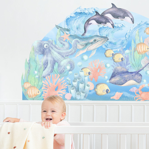 Wall Sticker Set 150x83cm - Underwater world