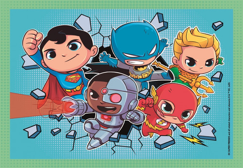 Clementoni Children's Puzzle Super Friends 4in1 3+
