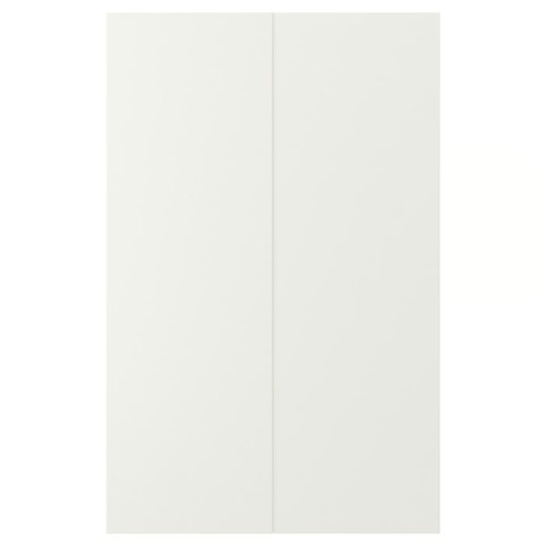 VEDDINGE 2-p door f corner base cabinet set, white, 25x80 cm