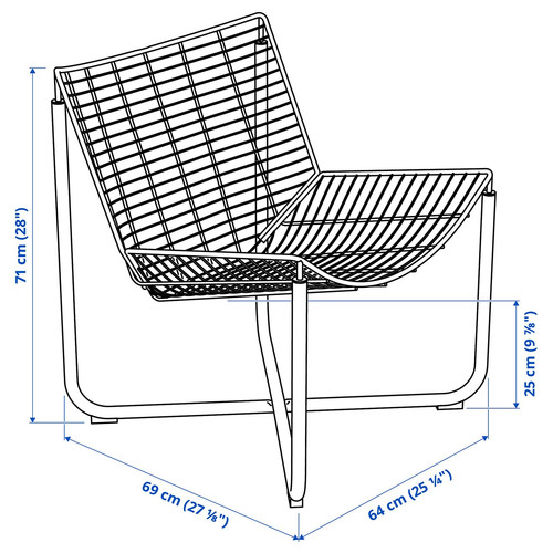 SKÅLBODA Armchair, white