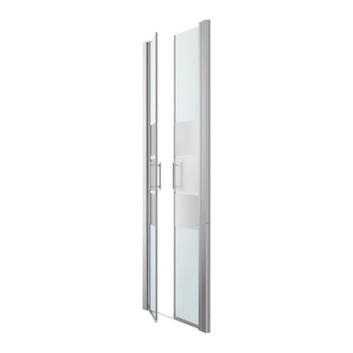 GoodHome Double Shower Door Beloya 70 cm, chrome/mirror glass