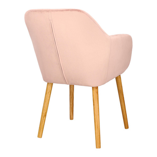 Upholstered Chair Emilia Velvet, dusty rose