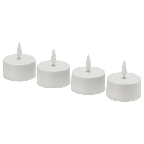 SKATGÅS LED tealight, white