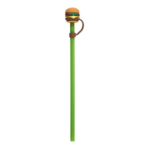Reusable Plastic Straw Set (4 Pieces) Fast Food