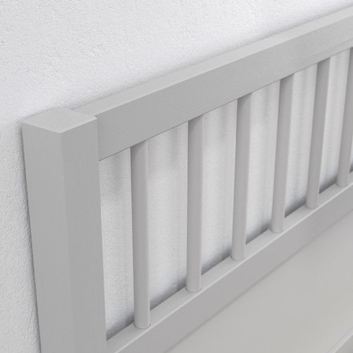 SMYGA Bed frame, light grey, 90x200 cm