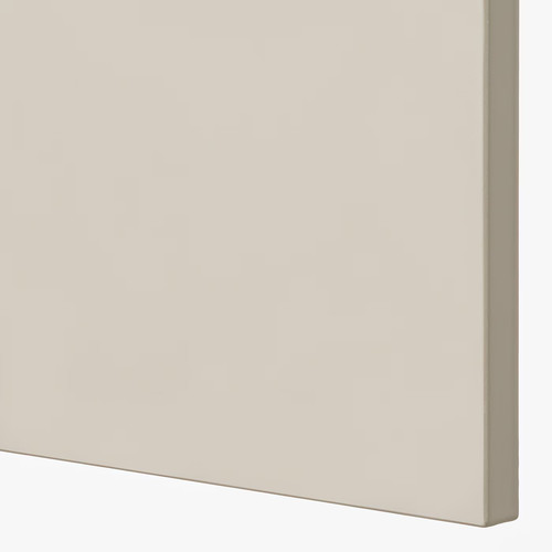 METOD Wall cabinet with shelves, white/Havstorp beige, 60x100 cm