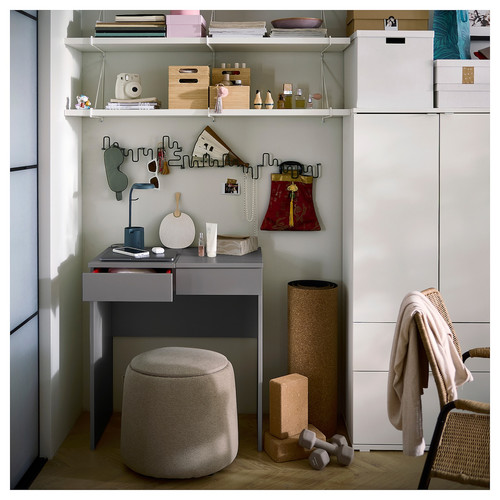 BRIMNES Dressing table, grey, 70x42 cm