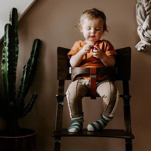 LEANDER Safety bar for CLASSIC™ high chair, walnut