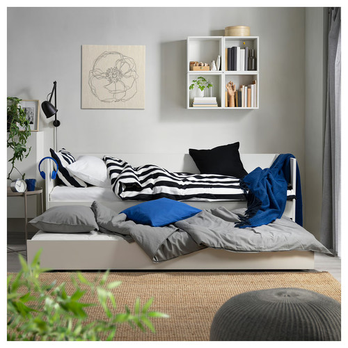 VIHALS Trundle bed, white, 80x200 cm