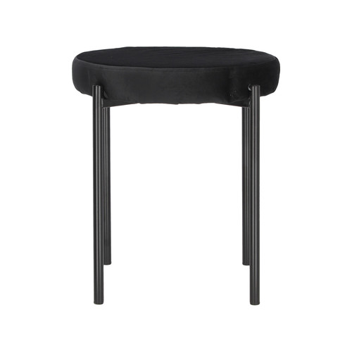 Stool Madonna, velvet, black