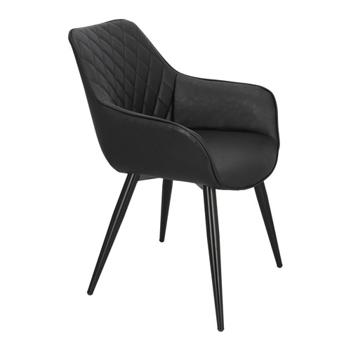 Upholstered Chair Rox, black