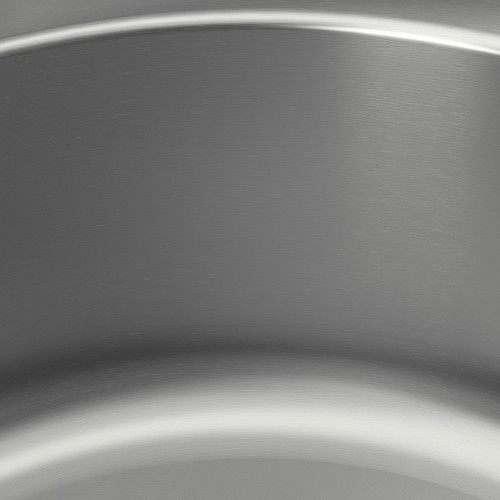BOHOLMEN Single-bowl inset sink, stainless steel, 45 cm
