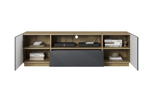 TV Cabinet Asha 167 cm, artisan/rivier stone mat