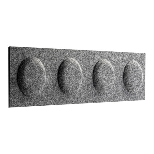 Decorative Wall Panel 60 x 15 cm, felt, block, light green