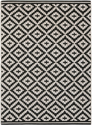 Rug Flox 150 x 200 cm, patterned/anthracite