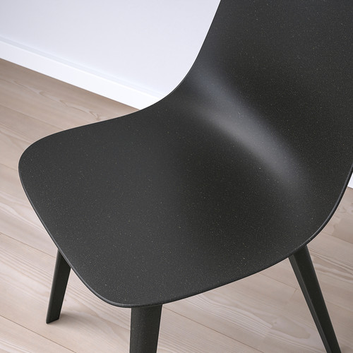 STRANDTORP / ODGER Table and 4 chairs, white/anthracite, 150/205/260 cm