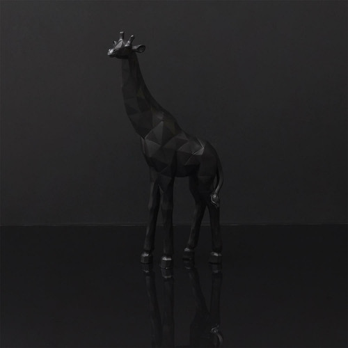 Decorative Figure Giraffe 40cm, black