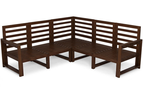 Outdoor Corner Furniture Set MALTA, dark brown/graphite