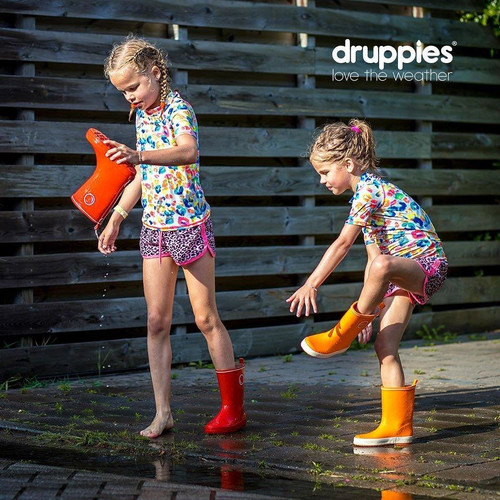 Druppies Rainboots Wellies for Kids Fashion Boot Size 21, red