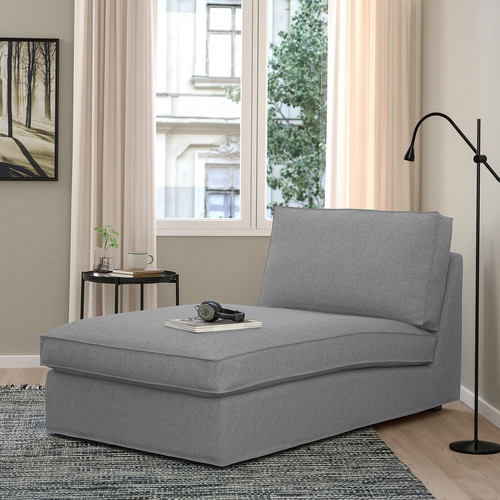 KIVIK Chaise longue, Tibbleby beige/grey