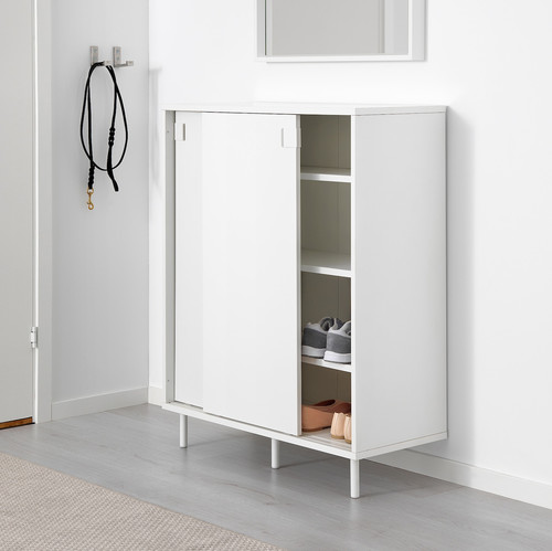 MACKAPÄR Shoe cabinet/storage, white, 80x102 cm