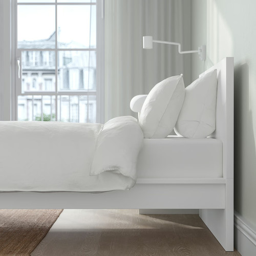 MALM Bed frame with mattress, white/Vesteröy medium firm, 120x200 cm