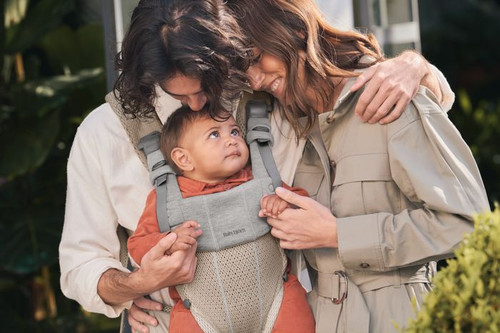 BABYBJORN Baby Carrier Harmony 3D Mesh, Grey beige, 0-3y