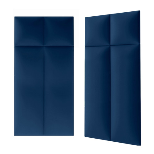 Upholstered Wall Panel Stegu Mollis Rectangle 90 x 30 cm, dark blue